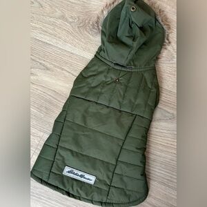 EDDIE BAUER- Olive GreenQuilted Pet Jacket- XS/S